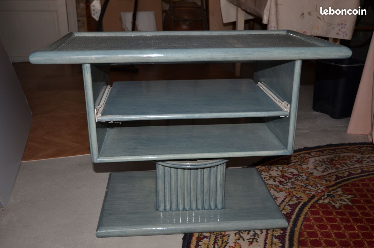Meuble télé maugrion Roche bobois en rotin (image 1)