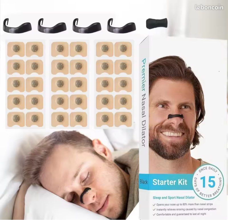 Kit Dilatateur Nasal Magnétique Anti-ronflement - Neuf Sous Blister, Pour Sport Et Sommeil