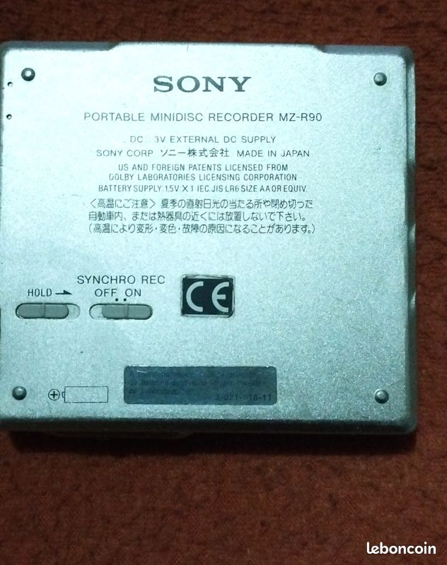 Lecteur enregistreur Sony Mini Disc MZ R37 - Photo, audio & vidéo Lecteur enregistreur Sony Mini Disc MZ R37 - Photo, audio & vidéo