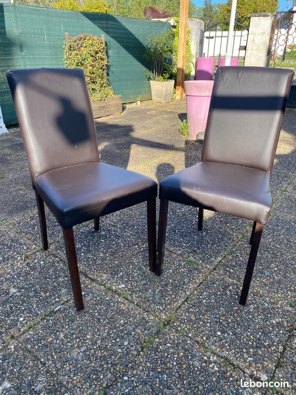 Vente lot de 12 chaise noir en bon état (image 2)
