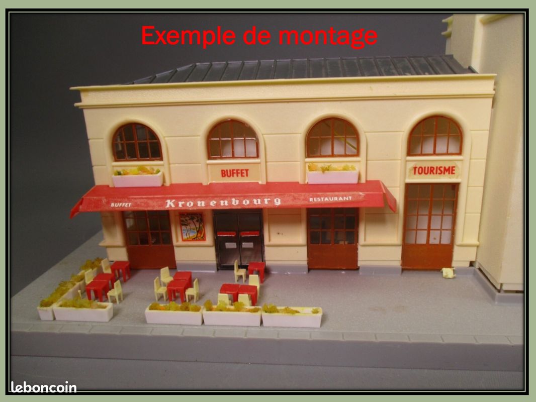 JOUEF maquette à monter grand gare complète 1020 NEUF (n°1