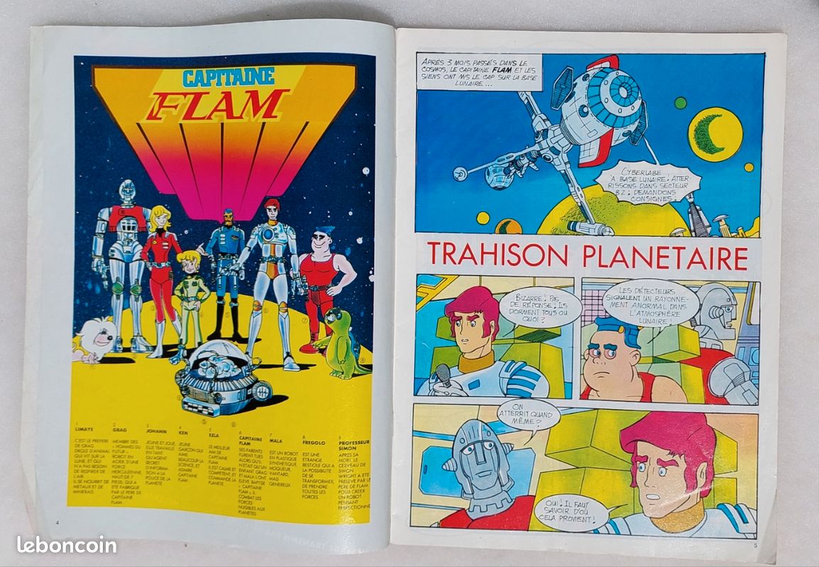 Panini vintage Capitaine Flam 1981. #24. Très bon état
