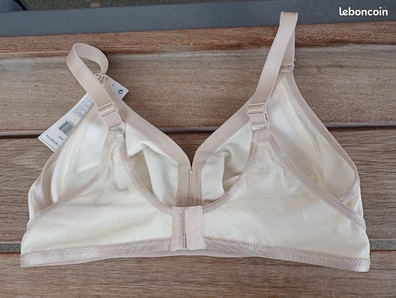 Soutien-gorge Playtex Seyance 90C Blanc - Satin Brodé, Grand Maintien, Neuf Avec étiquettes