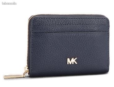 Neuf Porte monnaie Michael KORS cuir marine (image 1)
