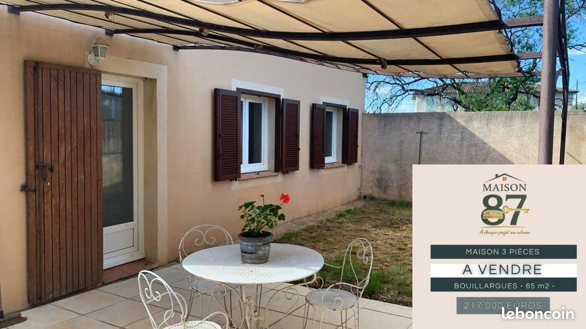 Maison 4 pièces 64 m² · à Bouillargues · 64 m² · 217 000 €