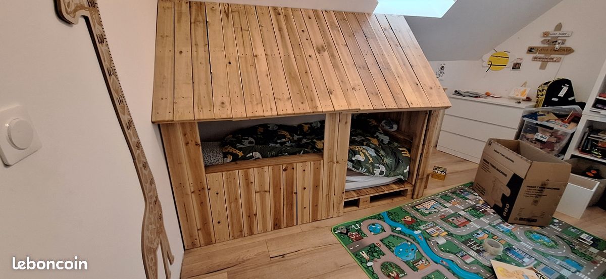 Lit cabane 90x200 (image 1)