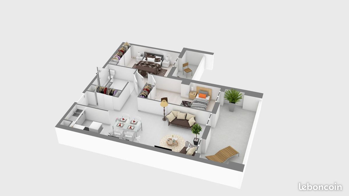 Appartement 3 pièces 62 m² · à Hendaye · 62 m² · 761 €/mois