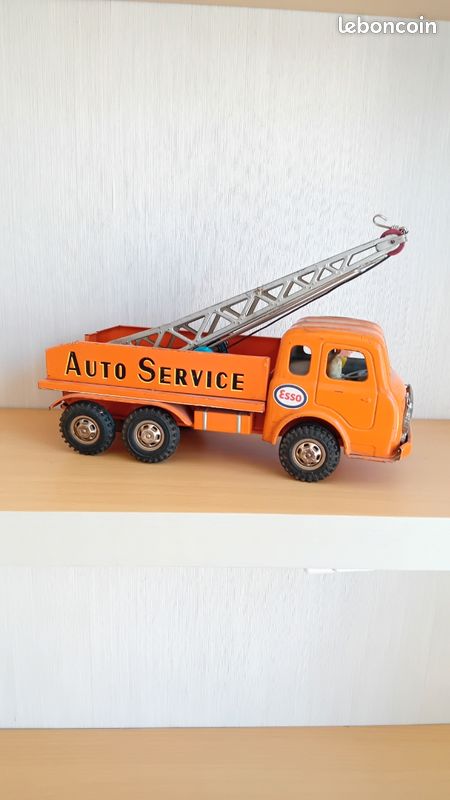 Joustra Réf 629 - Bernard Camion Portière Ouvrante Grue Pelleteuse Tole Mécanique 54cm