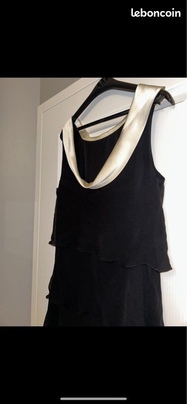 Robe noir en soie 123 (image 3)