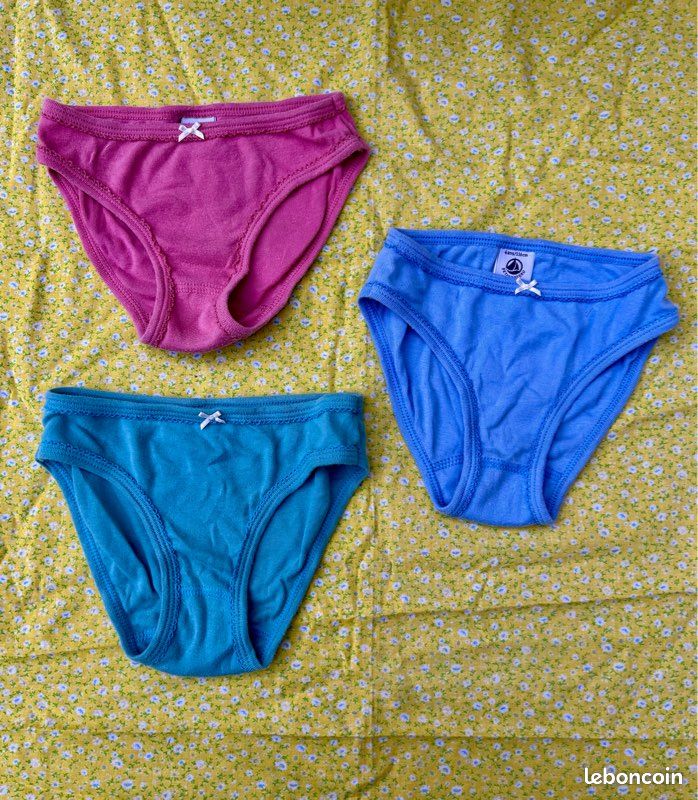 Petit Bateau Lot De 3 Tee-Shirts Fille Coton Manches Longues - Basiques Confortables