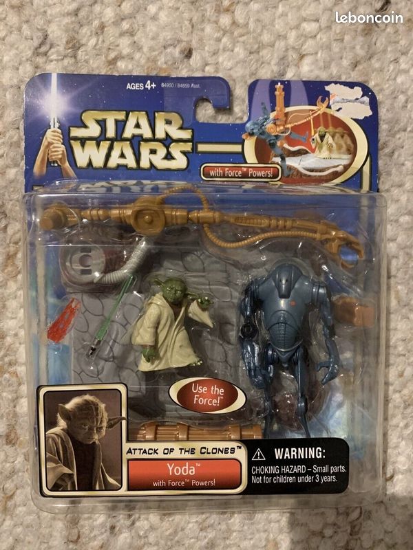 Star Wars action figure Saga AOTC 2002 - Yoda with Force Powers (image 1)