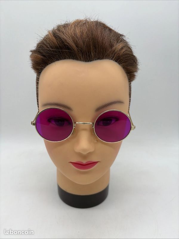 John Lennon A Inspiré Lunettes Rondes Hippie Lunettes Rétro Miroir Couleur Lentilles[862