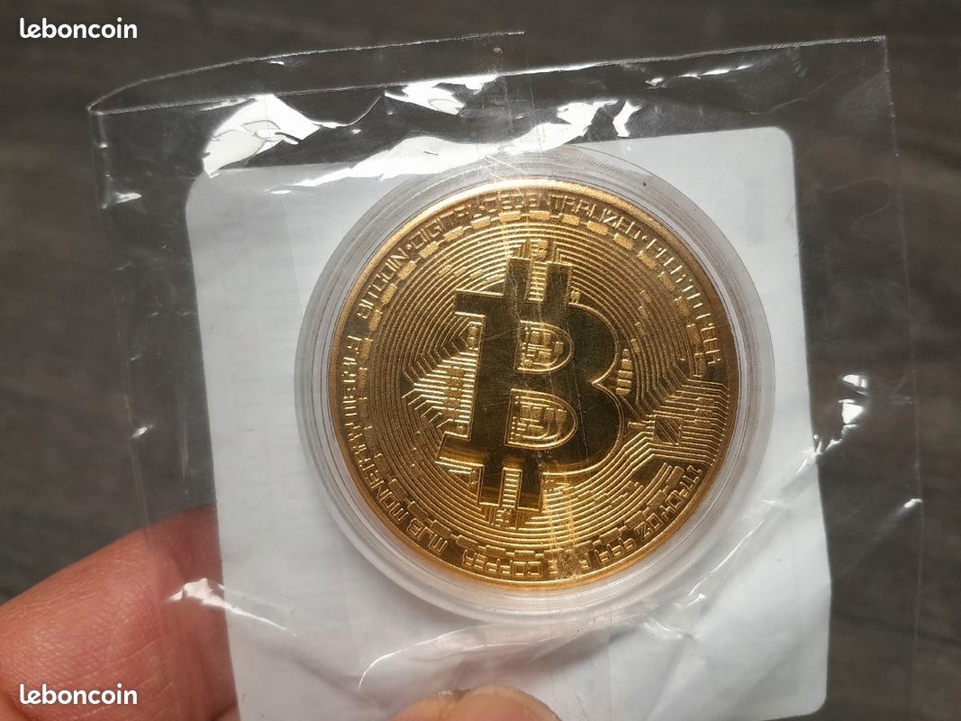 Pièce Bitcoin dorée - Collection