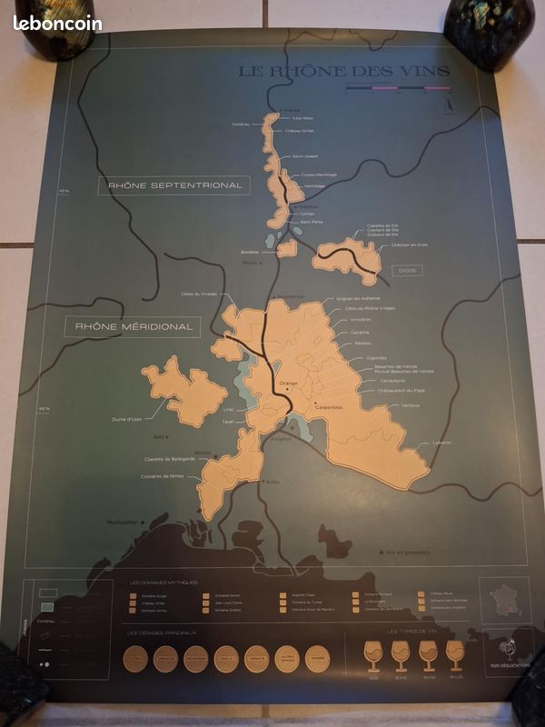 Carte Des Vins De La Vallée De La Loire à Gratter – Neuve – Édition Limitée