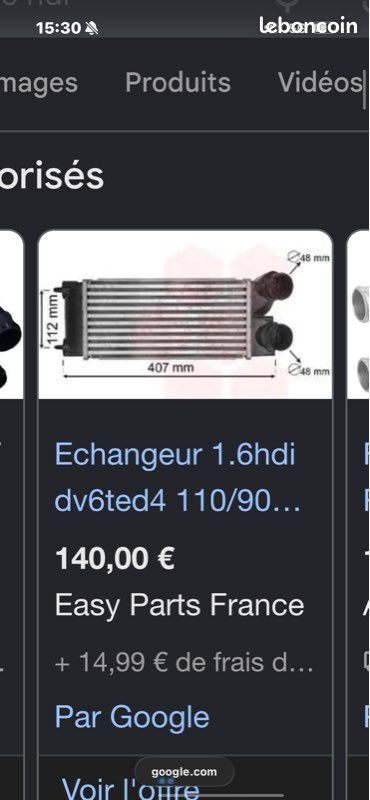 Échangeur 1.6 hdi 90 110 (image 1)