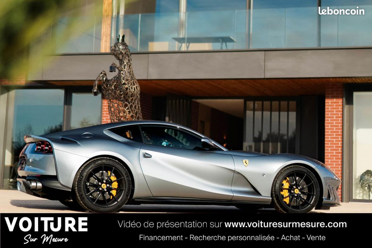 FERRARI 812 SUPERFAST 6.5i V12 800ch - carbone - sièges perf - set bagages (image 10)