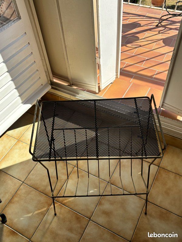 Table basse desserte porte magasines vintage (image 1)