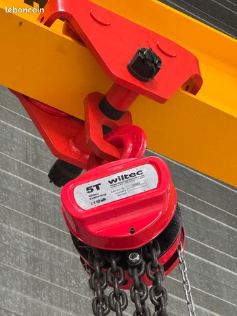 Palan à chaîne professionnel, levage 2 tonnes - 3 mètres devis sous 1h