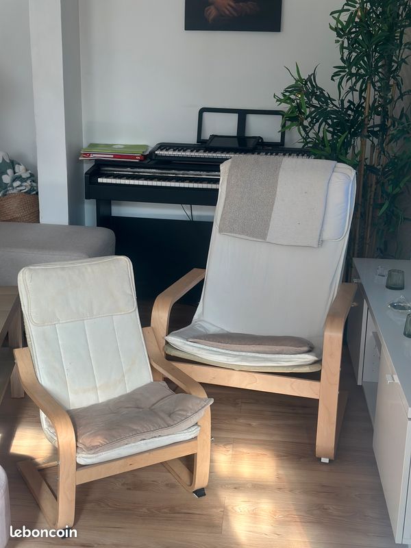 Lot de 2 fauteuils basculant POÄNG (image 1)
