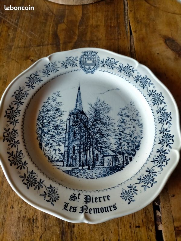 ASSIETTE DE DÉCORATION GIEN authentique (image 2)