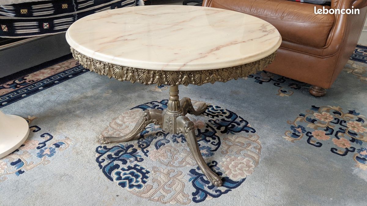 Table ronde en marbre (image 2)