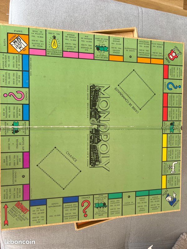 Jeu Monopoly Ancien - Édition Miro 1936/1961 - Collection Vintage