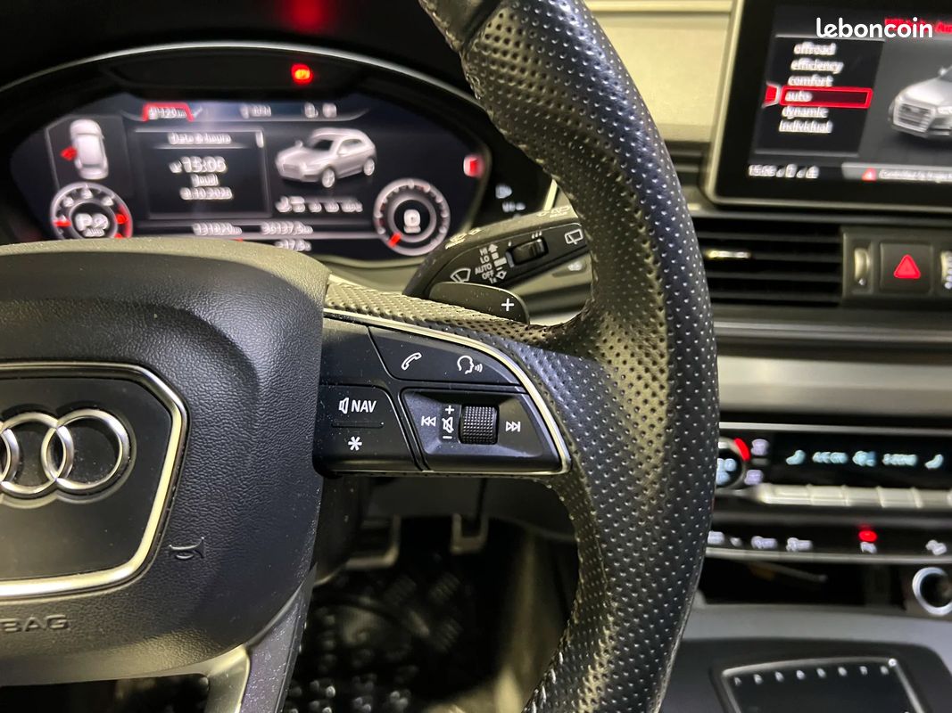 Audi q5 2.0 tdi 190 ch quattro s-line / camera / hayon elec / keyless go / carplay (image 15)