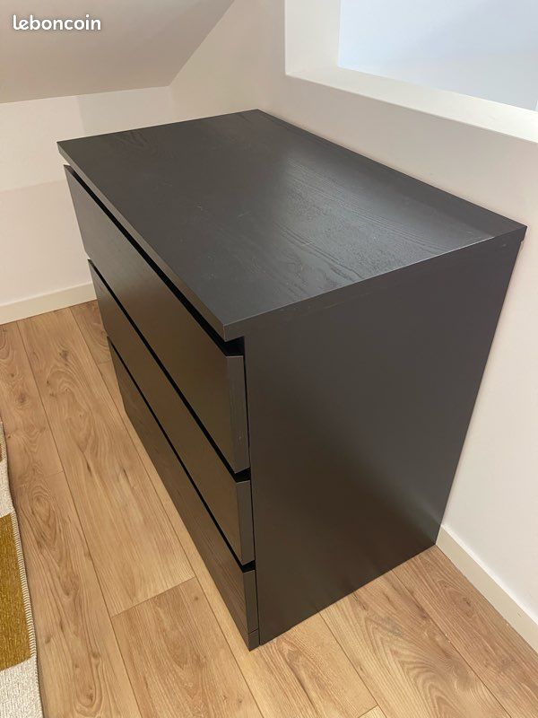 Commode 3 tiroirs MALM IKEA (image 1)