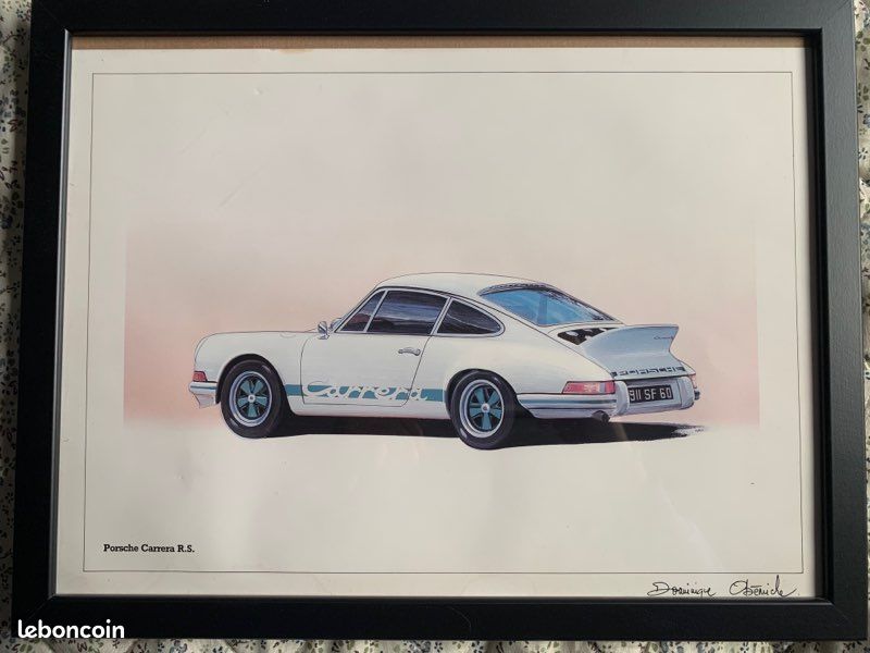 Affiche Porsche signée Dominique Obéniche (image 1)