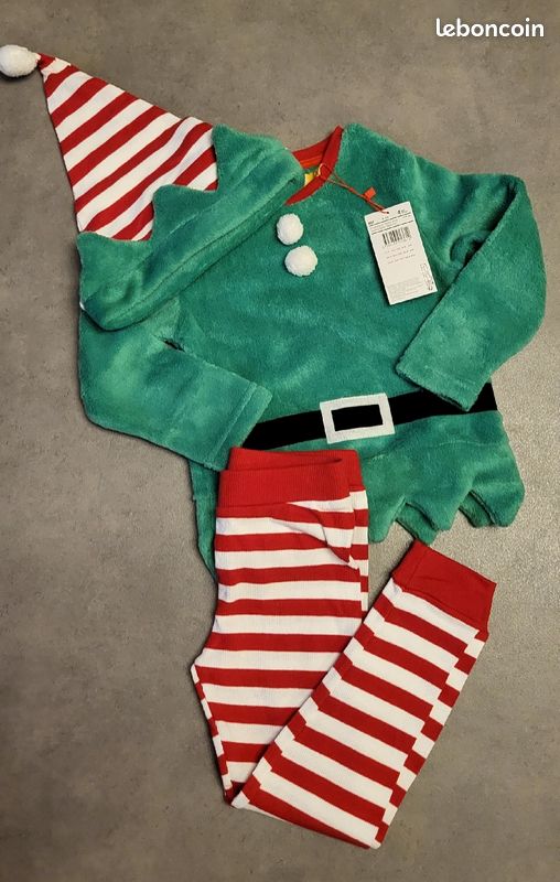 Pyjama Lutin Pyjama NoÃ«l Enfant Pyjama Lutin De Noël Ans