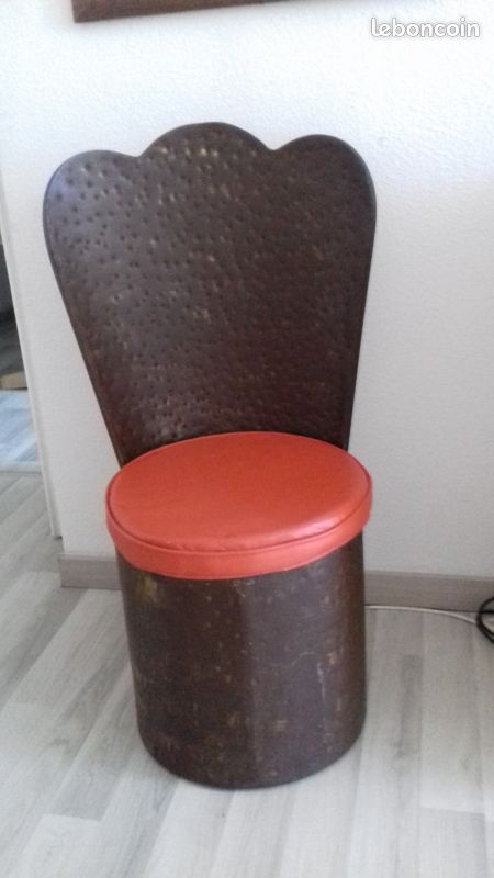 Fauteuil acier martelé (image 1)