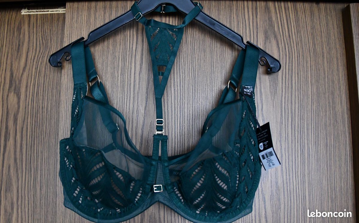 Soutien-gorge LOU Beauté Sauvage - Taille 90B (75B EU) - Couleur Indigo - Armatures - Neuf Avec étiquettes