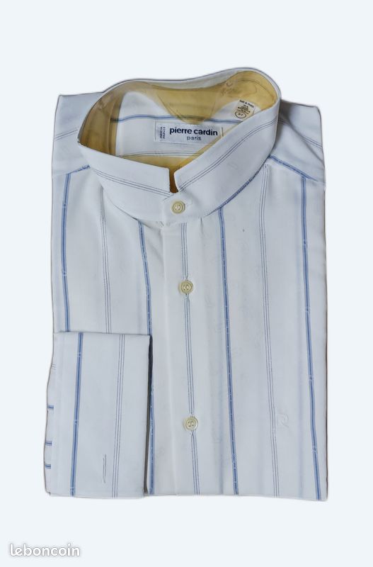 PIERRE CARDIN - Chemisier vintage à manches longues en coton imprimé de