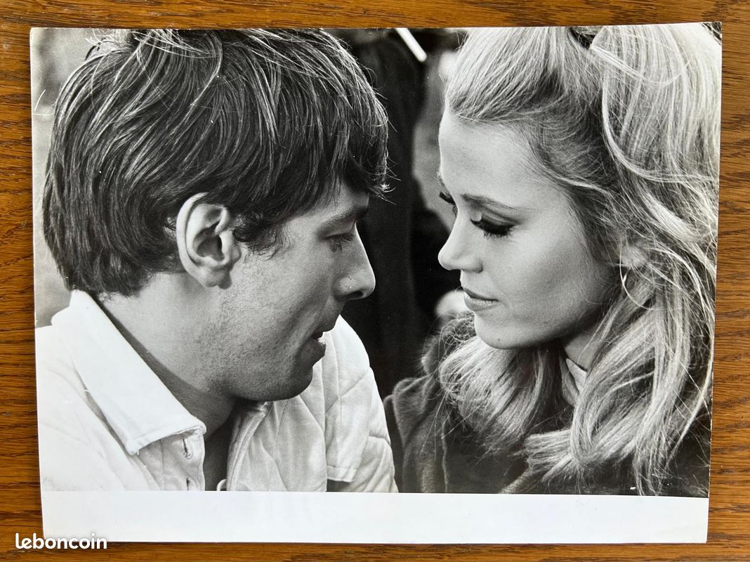 Photo argentique rare -Jane Fonda et Peter MC Enery (image 1)