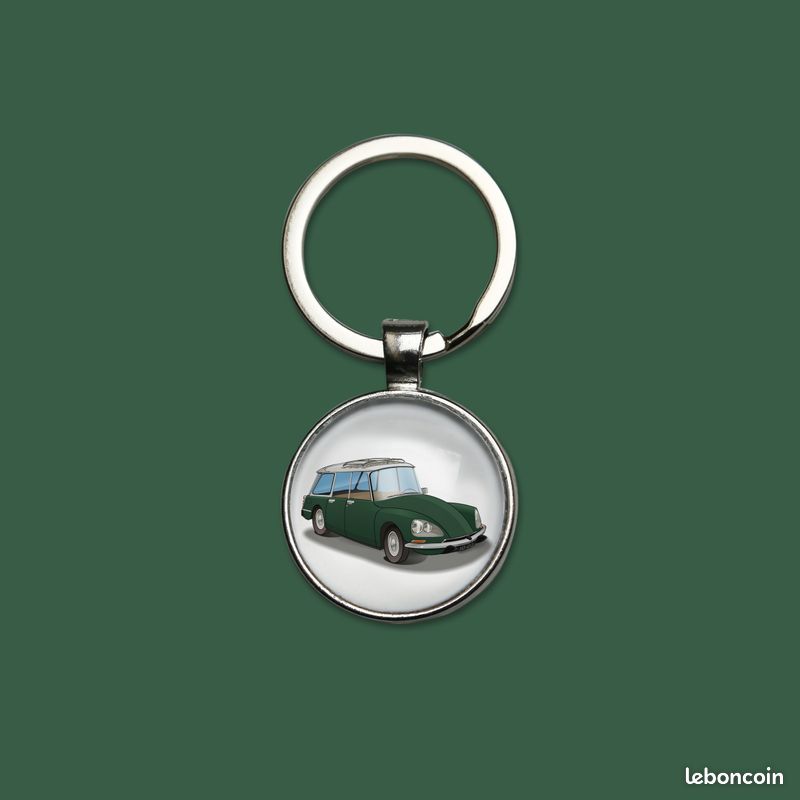Porte-clés Citroën DS break familial vert charmille porte-clefs (image 1)