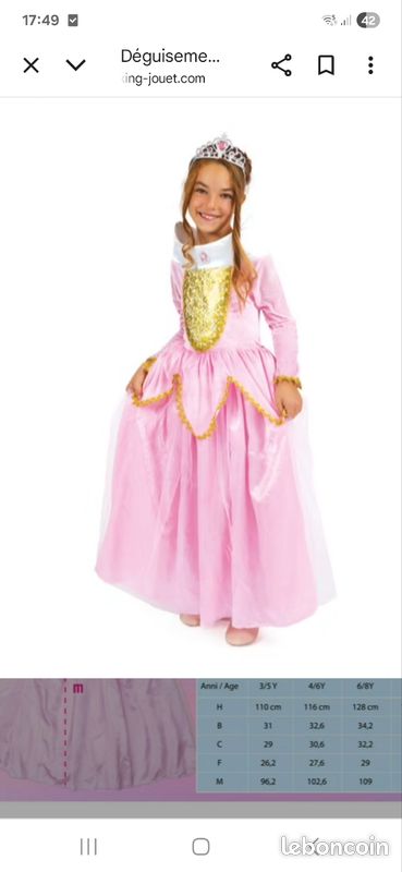 Robe Pour Fille CIRCO - Taille 7-8 Ans - En Coton 100% - Manches Courtes - Rose - Occasion Très Bon État