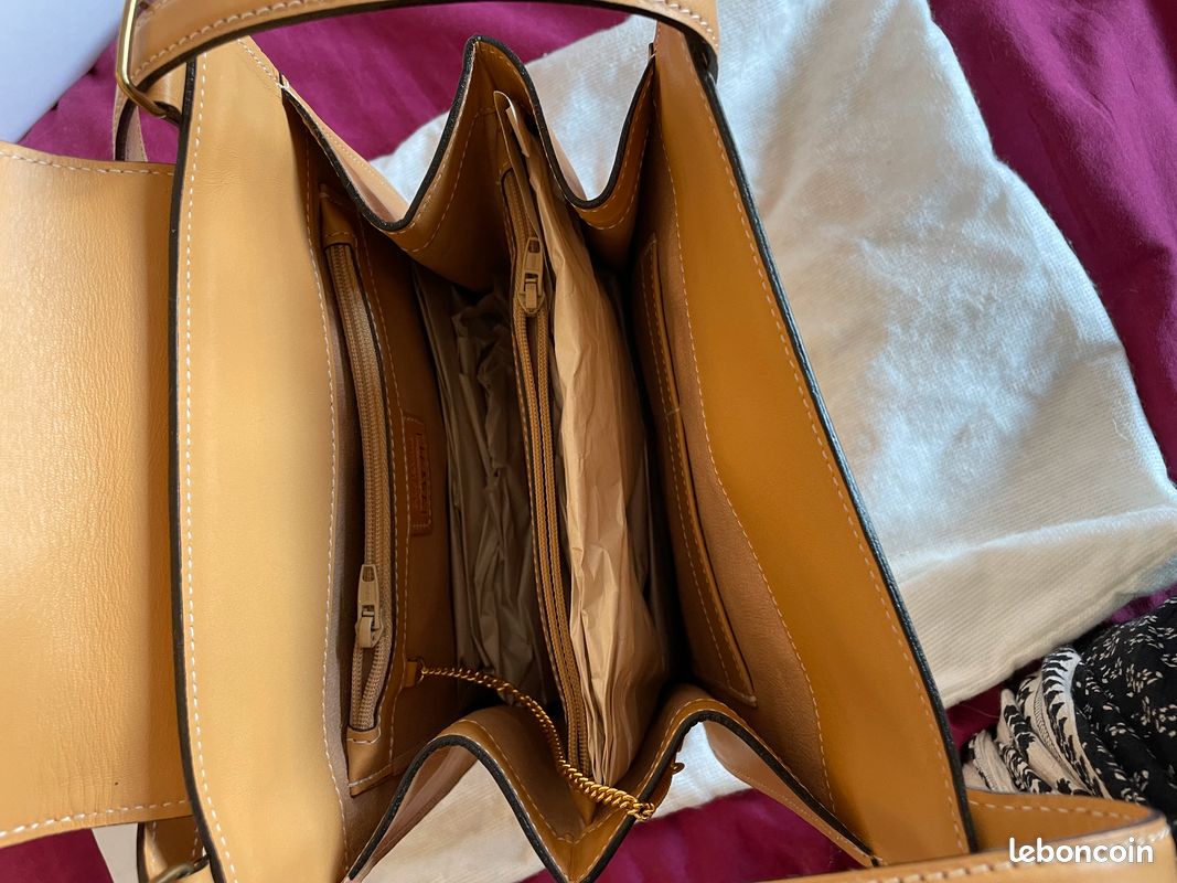 Sac à main beige Eric Laville neuf (image 6)