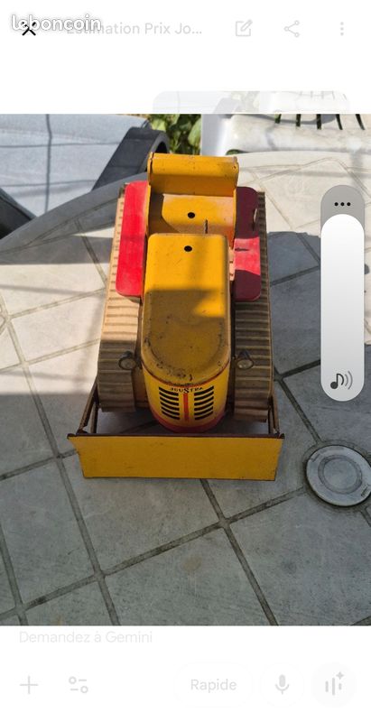 JOUET ANCIEN TOLE bulldozer pelleteuse engin TP Clim Joustra JRD EUR 15,00 - FR