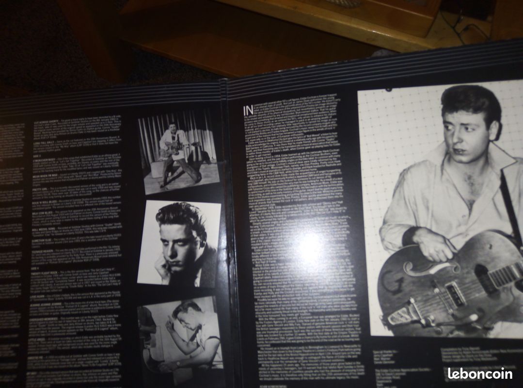 Double 33t vinyle EDDIE COCHRAN the 25th anniversary. TBE. 1985 (image 2)