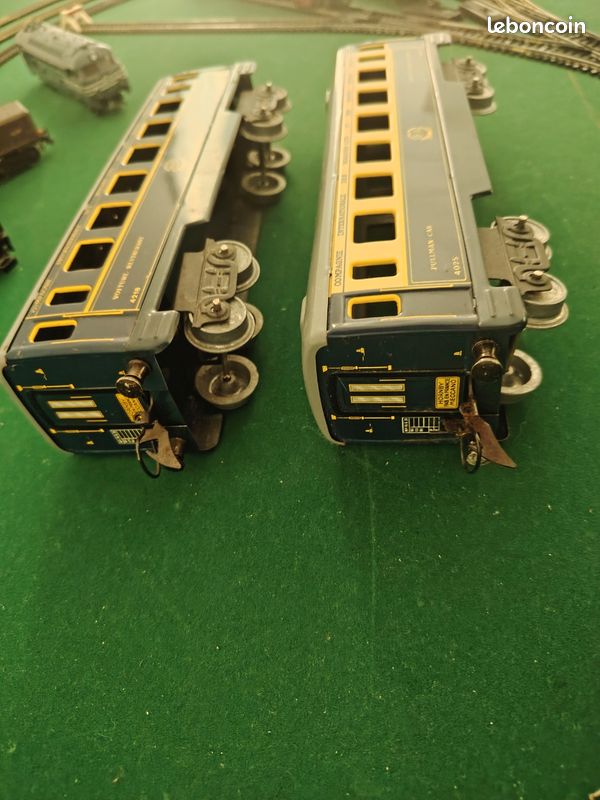 Lot de wagon Pullmann Hornby Meccano en métal Échelle O SNCF (image 5)