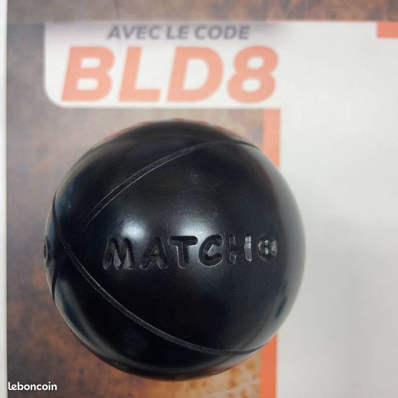 OBUT MATCH - Boule De Pétanque 73 Mm 680 G Strie 1 - Jeu De Compétition Polyvalent Acier Carbone Semi-Souple