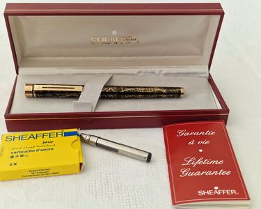Stylo Plume Sheaffer Neuf - Modèle Rare 923 En Or 14 Carats, Avec Boîte D'origine