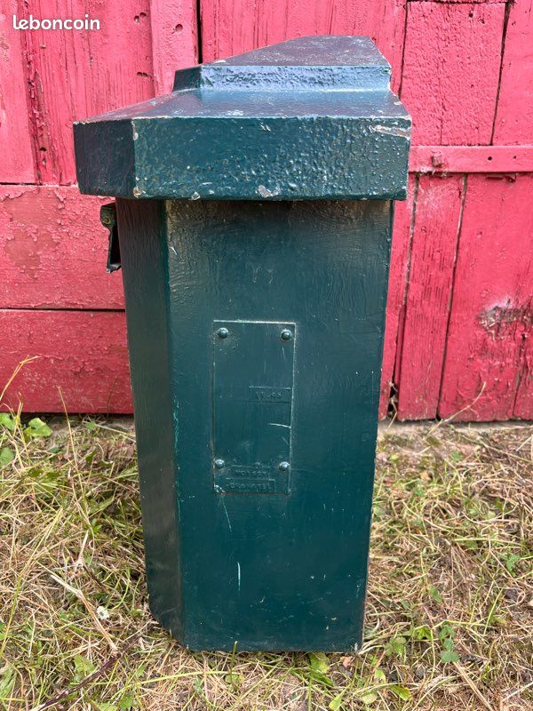 Ancienne Boîte Aux Lettres Rurale THE HESSLER - Métal Galvanisé, New York 1902 (RARE)