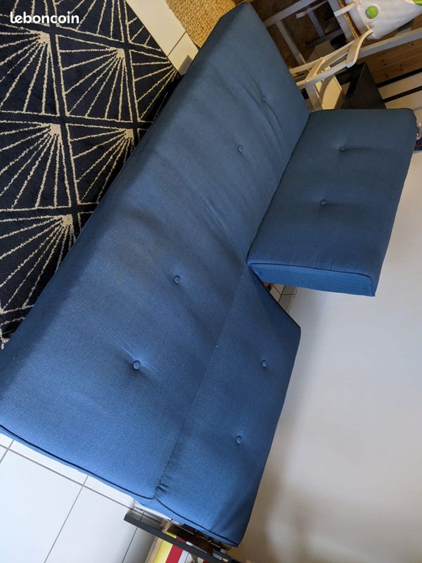 Canapé Clic-Clac bleu (image 2)