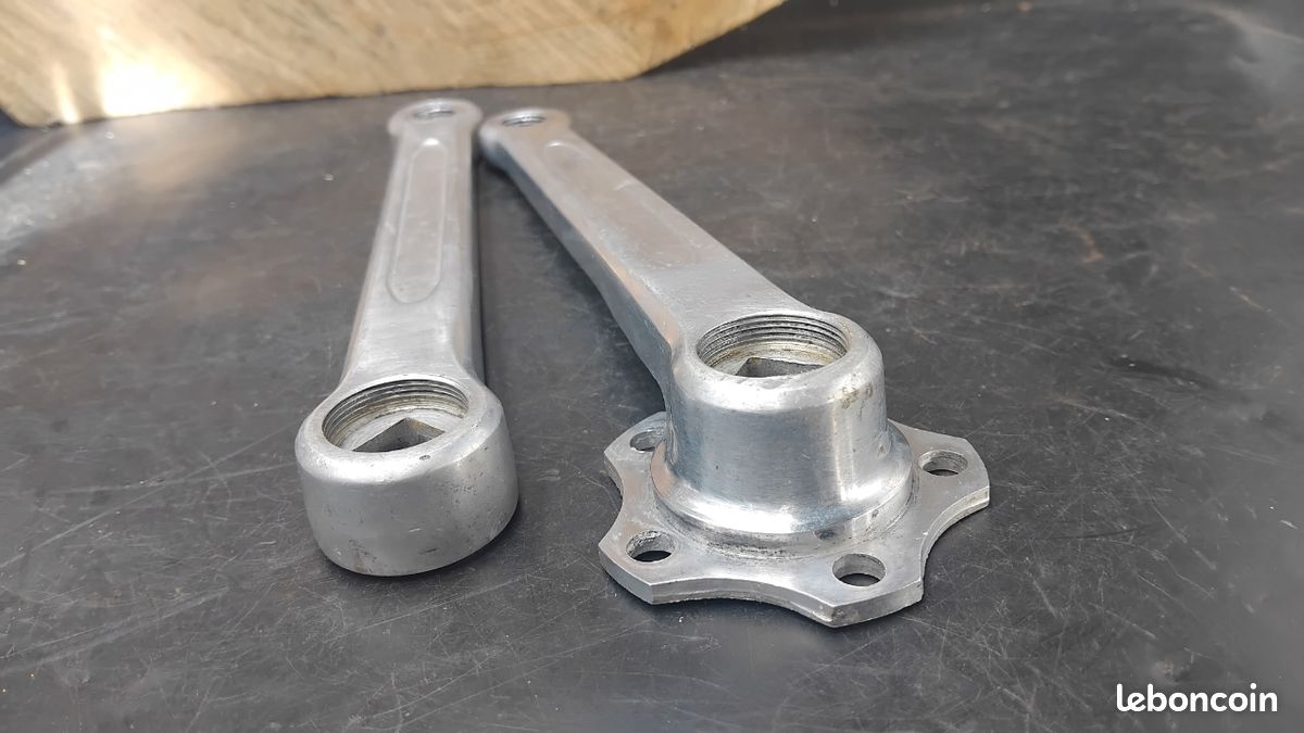 Pédalier Manivelle Durax Super Course Pour Vélo De Course Ancien (acier, France) - Très Rare