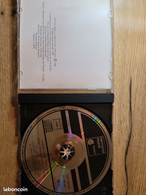 Fauré, requiem version 1893,Herreweghe, cd (image 3)
