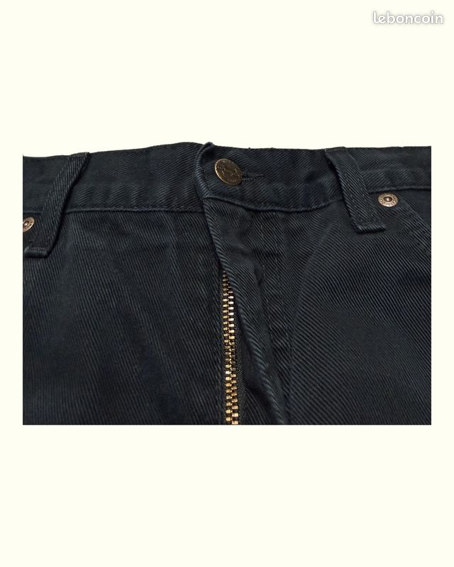 Jeans Homme Wrangler W34 L30 Noir Coton Bon état Regular Normal Uni Taille (image 4)