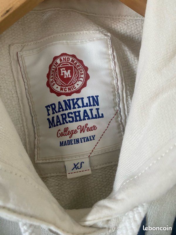 Sweat-shirt à capuche vintage Franklin & Marshall - France