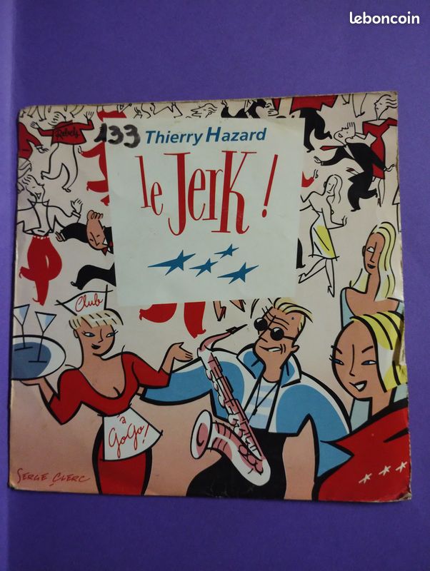 Disque vinyle 45 Tours Thierry Hazard "Le Jerk" (image 1)