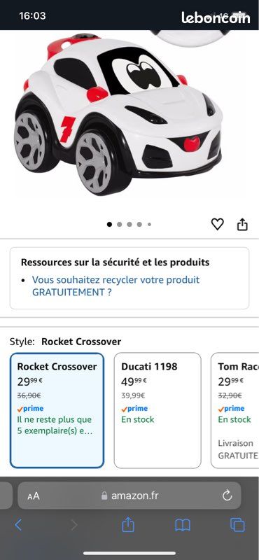 CHICCO - Voiture Télécommandée Rocket Le Crossover jouet 2 ans 6 ans (image 3)